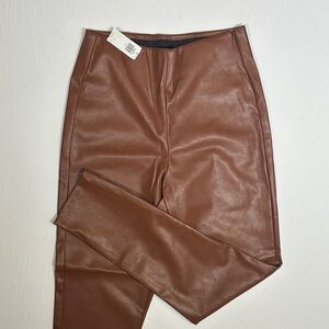 Old Navy Faux Leather Leggings in Brown